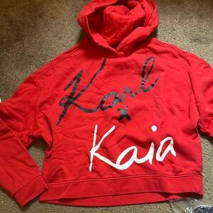 Karl x Kaia Red Hoodie